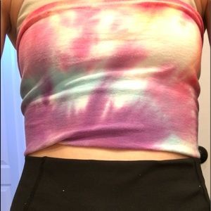 Multi color tube top
